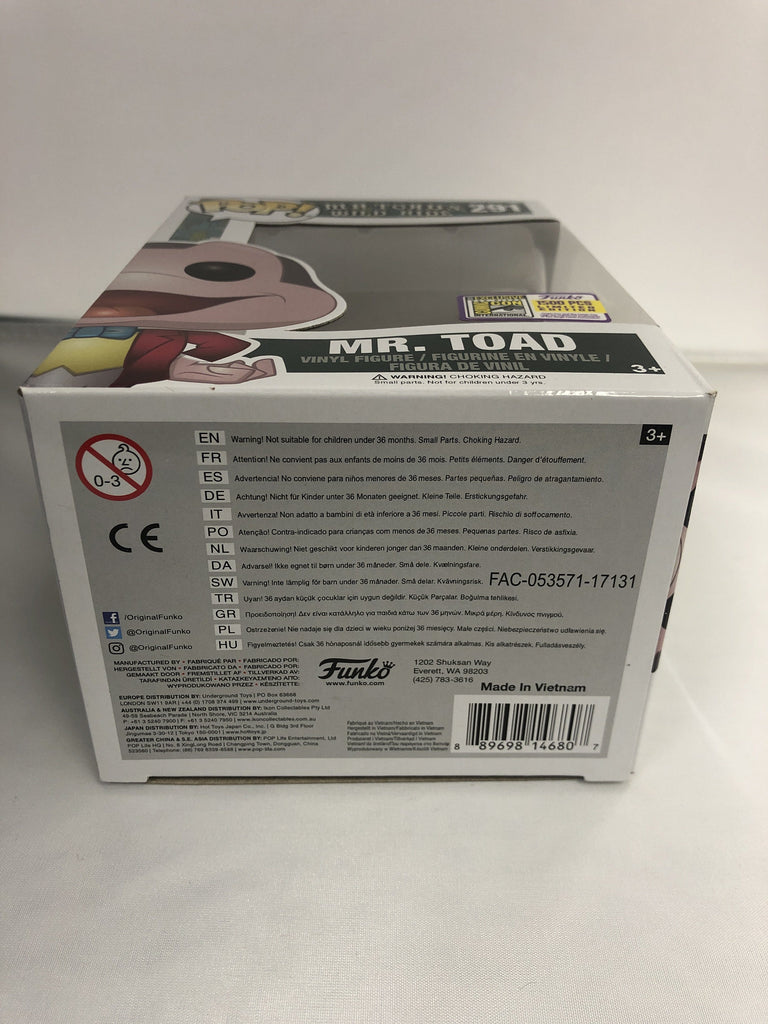 Funko Pop! Disney Mr. Toad SDCC Exclusive Mr Toad's Wild Ride #291 Funko 