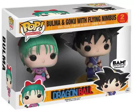 Funko Pop! Dragon Ball Bulma & Goku With Flying Nimbus Exclusive 2 Pack