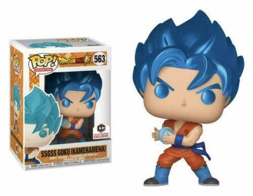 Funko Pop! Dragon Ball Super Metallic SSGSS Goku (Kamehameha) Chalice Exclusive #563