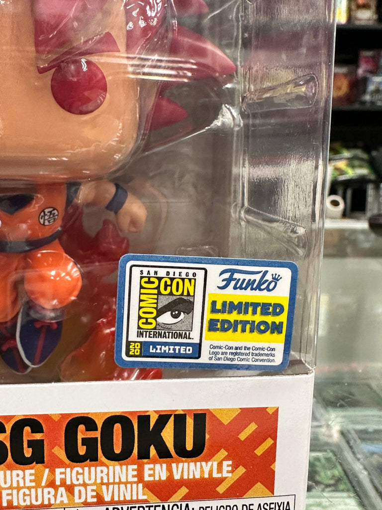 Funko Pop! Dragon Ball Super SSG Goku SDCC (Official Sticker) Exclusive #827 Funko 