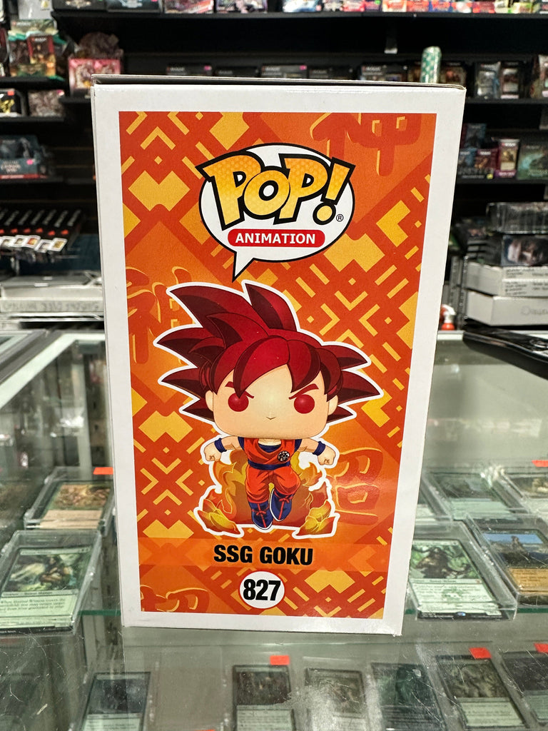 Funko Pop! Dragon Ball Super SSG Goku SDCC (Official Sticker) Exclusive #827 Funko 