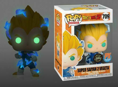 Funko Pop! Dragon Ball Z Super Saiyan 2 Vegeta (Glow) Chase Exclusive #709