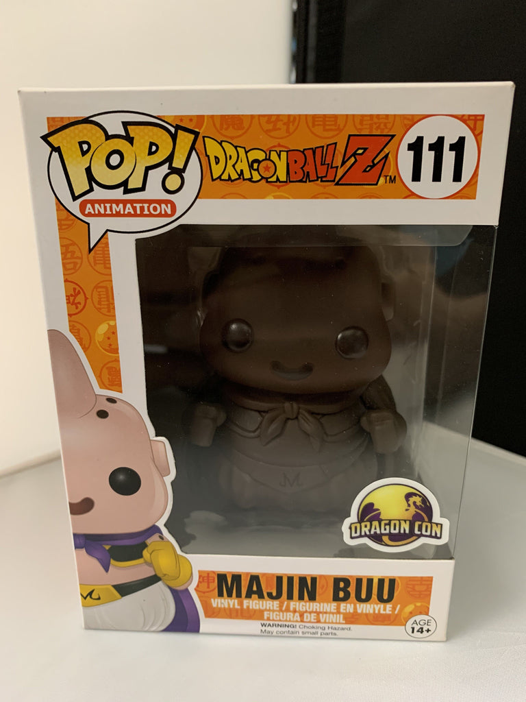 Funko Pop! Dragon Ball Z DBZ Majin Buu Chocolate Rare Dragon Con Sticker Exclusive #111