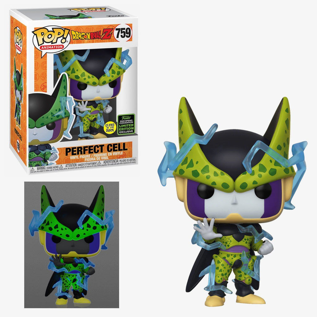 Funko Pop! Dragon Ball Z DBZ Perfect Cell Glow in the Dark GID Spring Convention Exclusive #759
