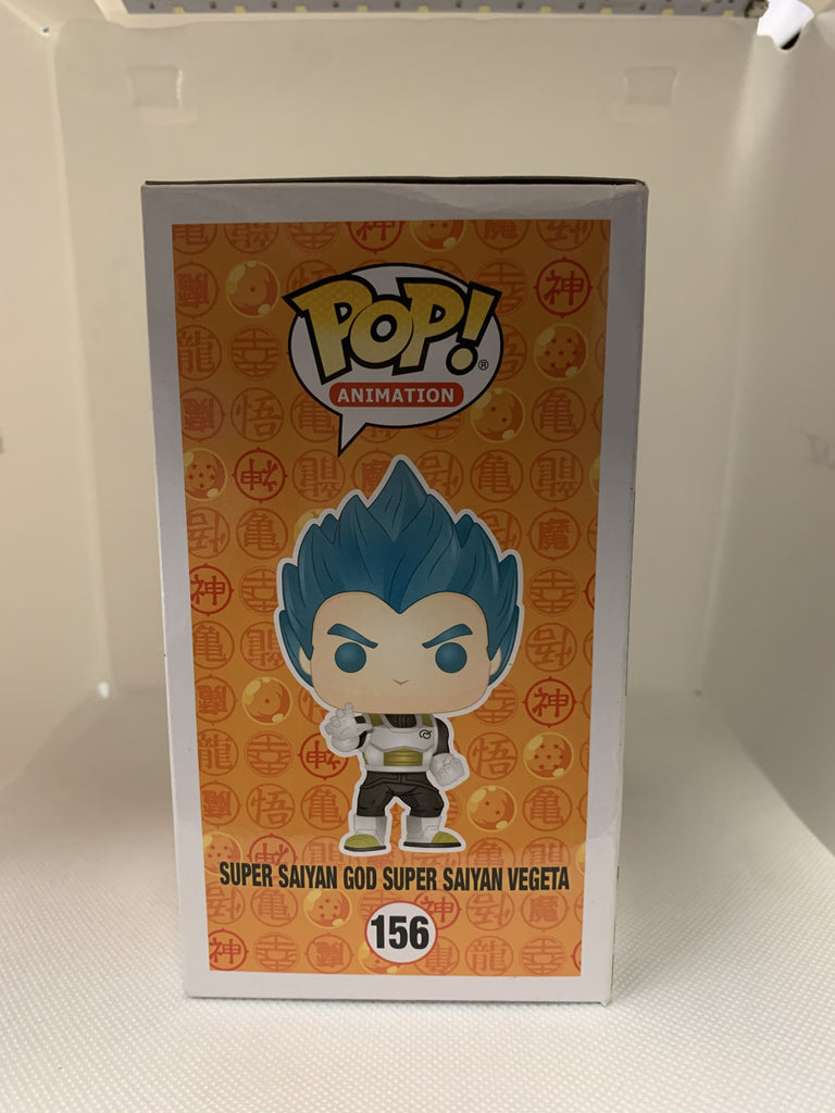 Funko Pop! Dragon Ball Z DBZ Super Saiyan God Super Saiyan Vegeta Metallic (Lightly Damaged Box) Gamestop Exclusive #156 Funko 