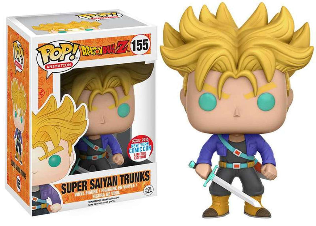 Funko Pop! Dragon Ball Z DBZ Super Saiyan Trunks NYCC Exclusive #155 