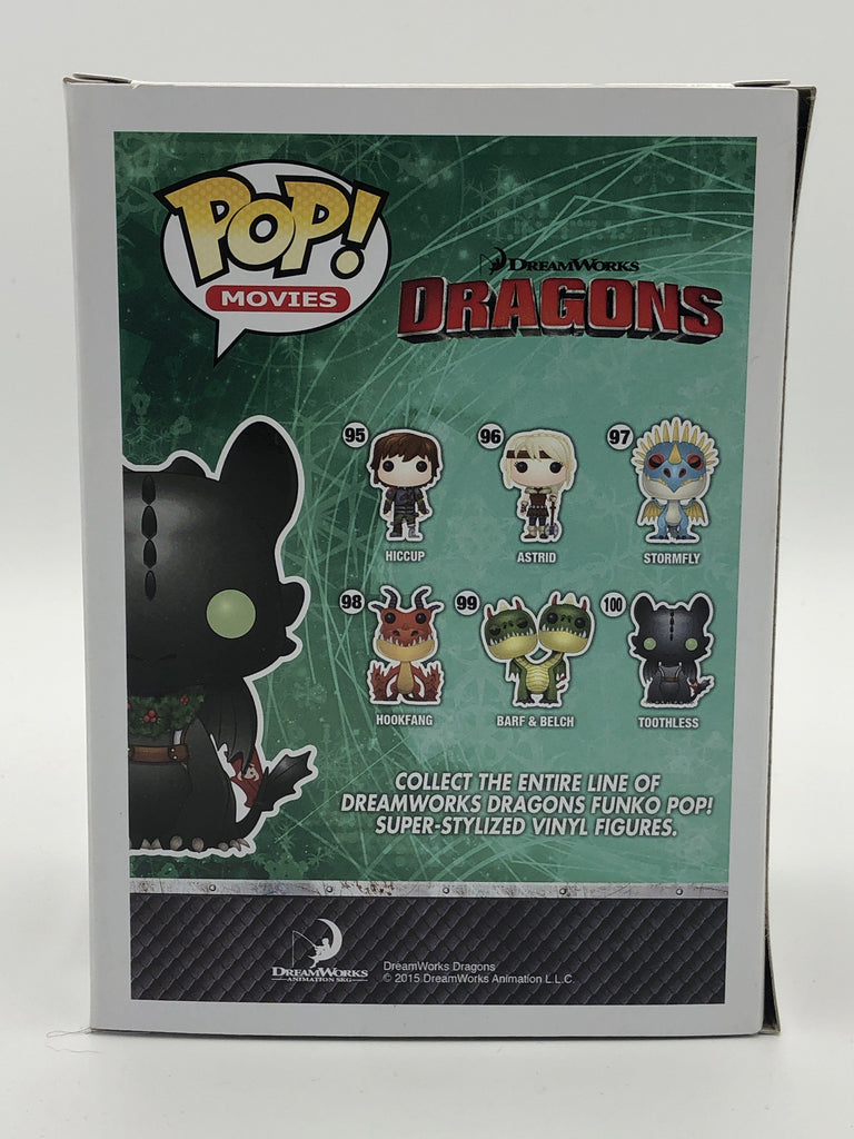 Funko Pop Dragons Holiday Toothless 232 Shelf Wear Undiscovered Realm