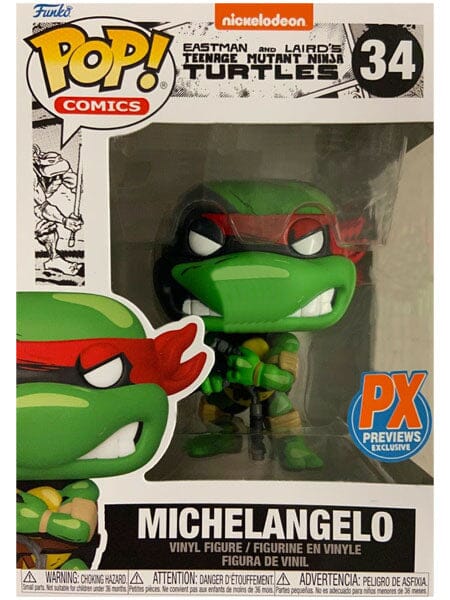 Funko Pop! Eastman and Laird's Teenage Mutant Ninja Turtles Michelangelo Exclusive #34