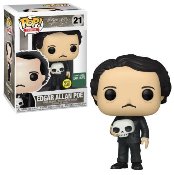 Funko Pop! Edgar Allan Poe (Skull) (Glow in the Dark) Exclusive #21
