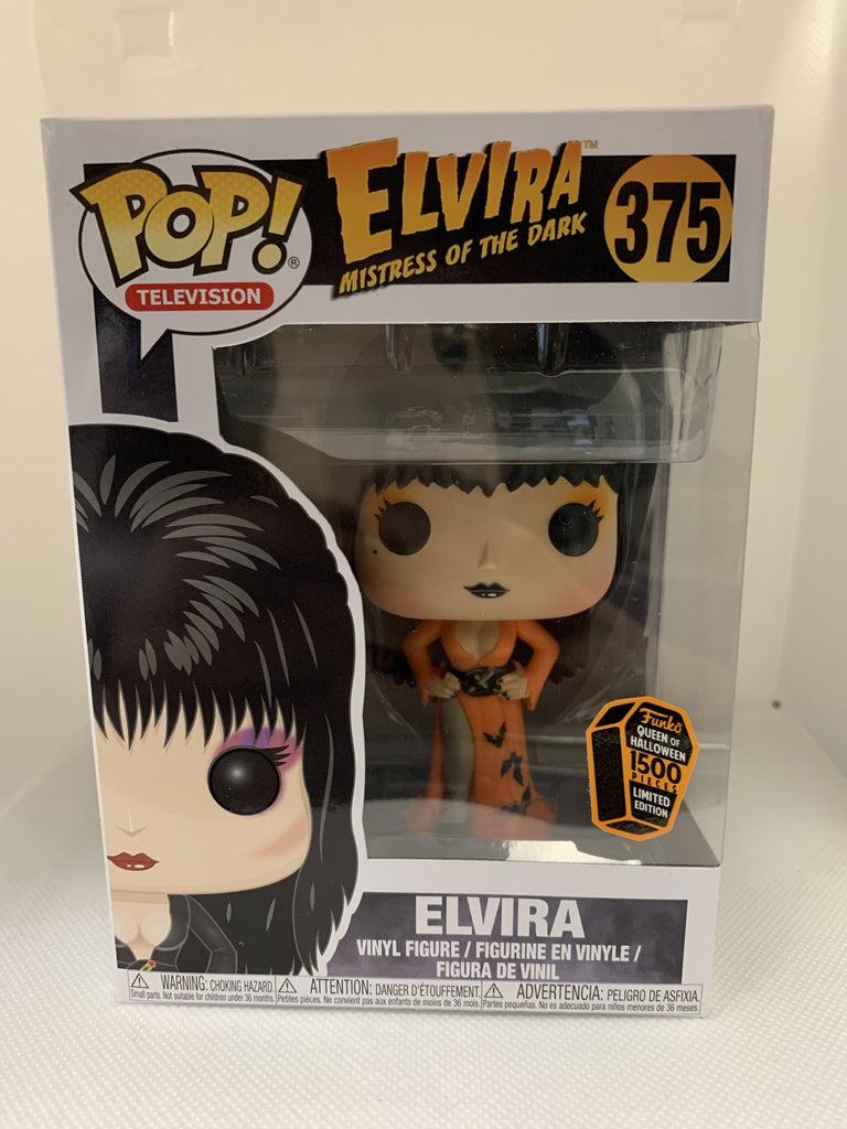 Funko Pop! Elvira Mistress of the Dark Orange Dress (Lightly Damaged Box) Spooky Empire Exclusive 1500 Pcs #375