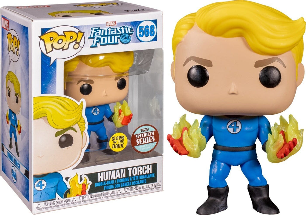 Funko Pop! Fantastic Four Human Torch (Glow in the Dark) #568