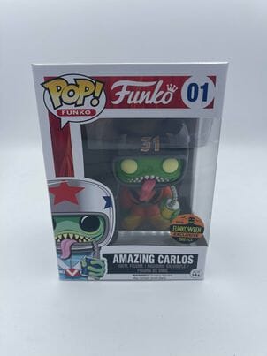 Funko Pop! Fantastik Plastik Amazing Carlos Funkoween Exclusive Limited 1500 #01 (Box Damage)