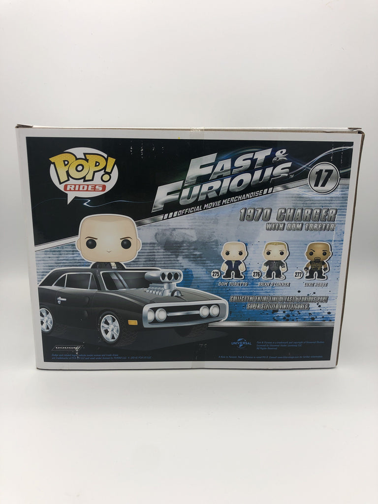 Fast and Furious Dom Toretto With 1970 Dodge Charger Pop! Vinyl