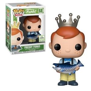 Funko Pop! Freddy Funko Holding Fish (Yellow Pants) Spring Convention Exclusive
