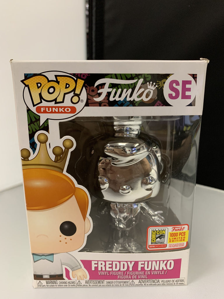 Funko Pop! Freddy Funko Silver Chrome Funko Fundays Exclusive 1000 Pcs (Damaged Box)