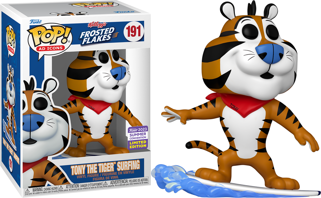 Funko Pop! Frosted Flakes Tony the Tiger Surfing Summer Convention Exclusive #191