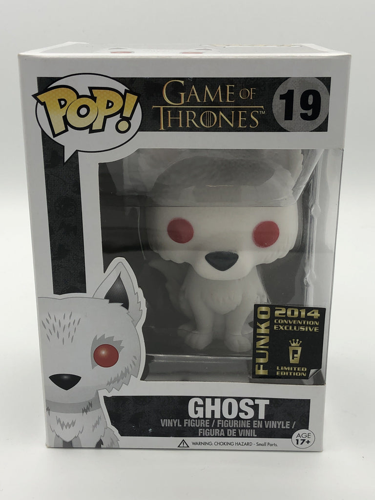 Funko Pop! Game of Thrones Ghost Flocked Exclusive #19 (Light Box Damage