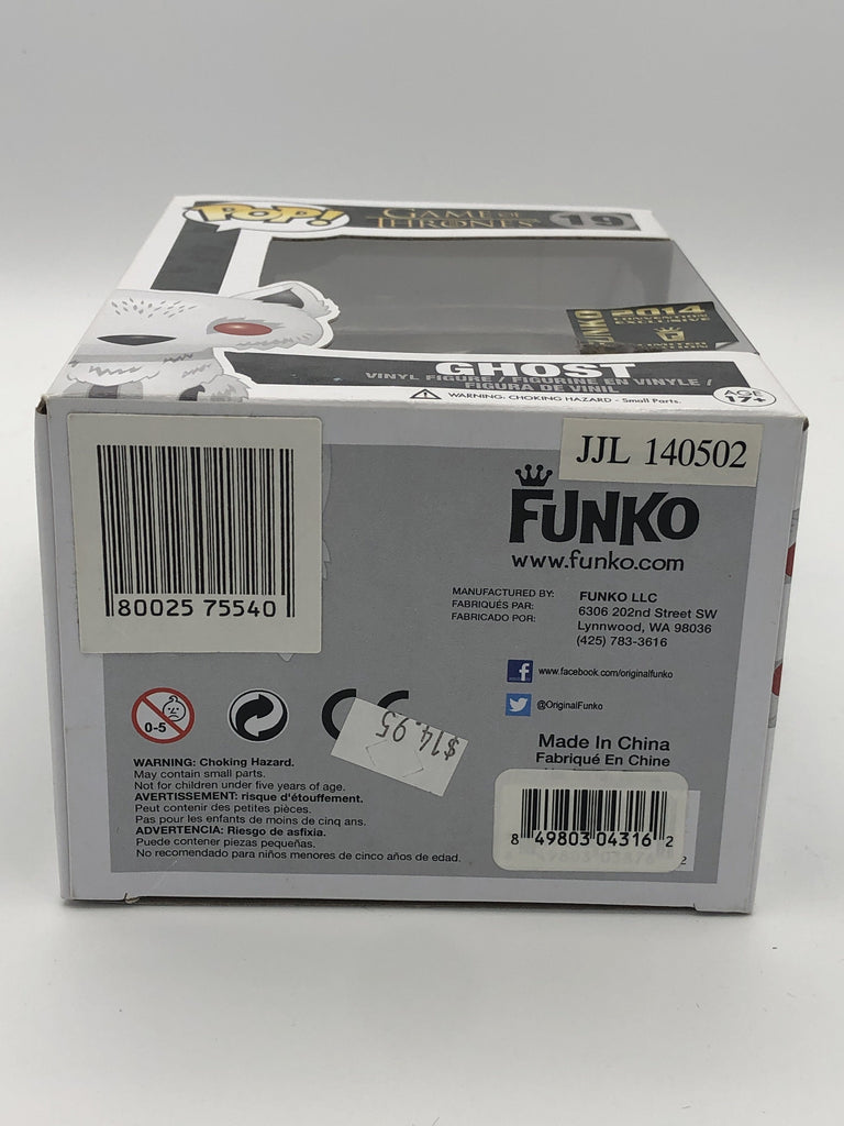 Funko Pop! Game of Thrones Ghost Flocked Exclusive #19 (Light Box Damage) Undiscovered Realm 