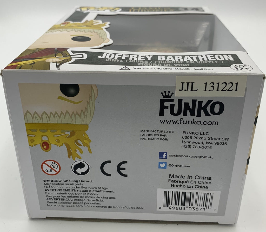 Funko Pop! Game of Thrones Joffrey Baratheon #14 (Box Damage) Funko 
