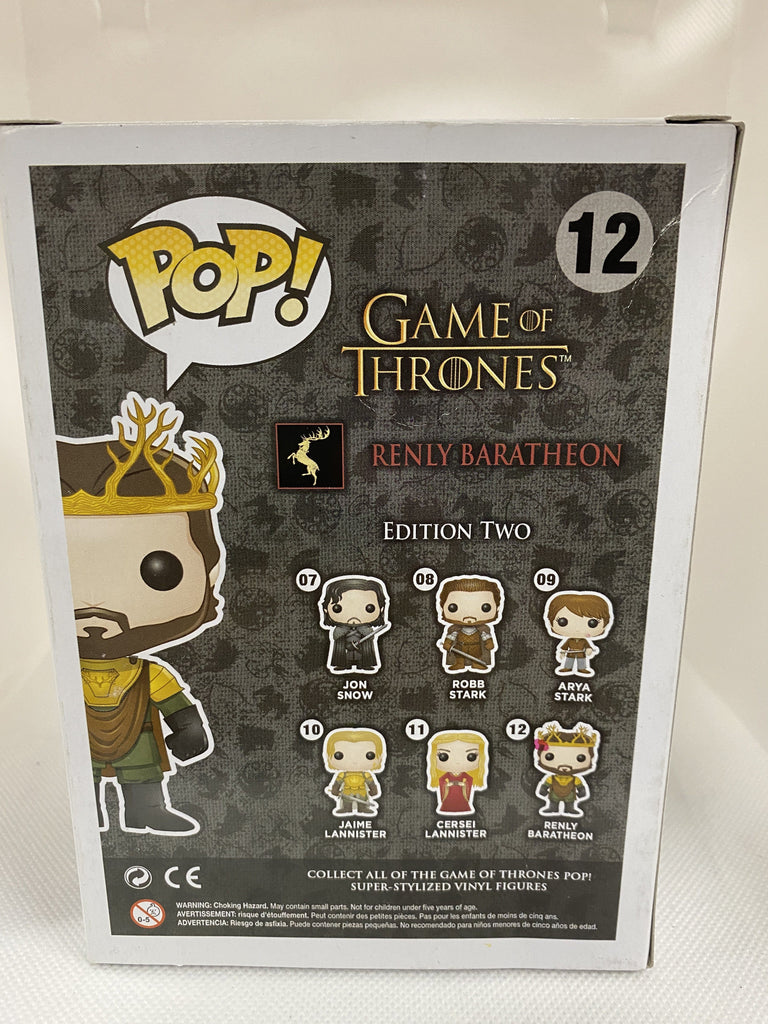 Funko Pop! Game of Thrones Renly Baratheon #12 (Heavy Box Damage) Funko 