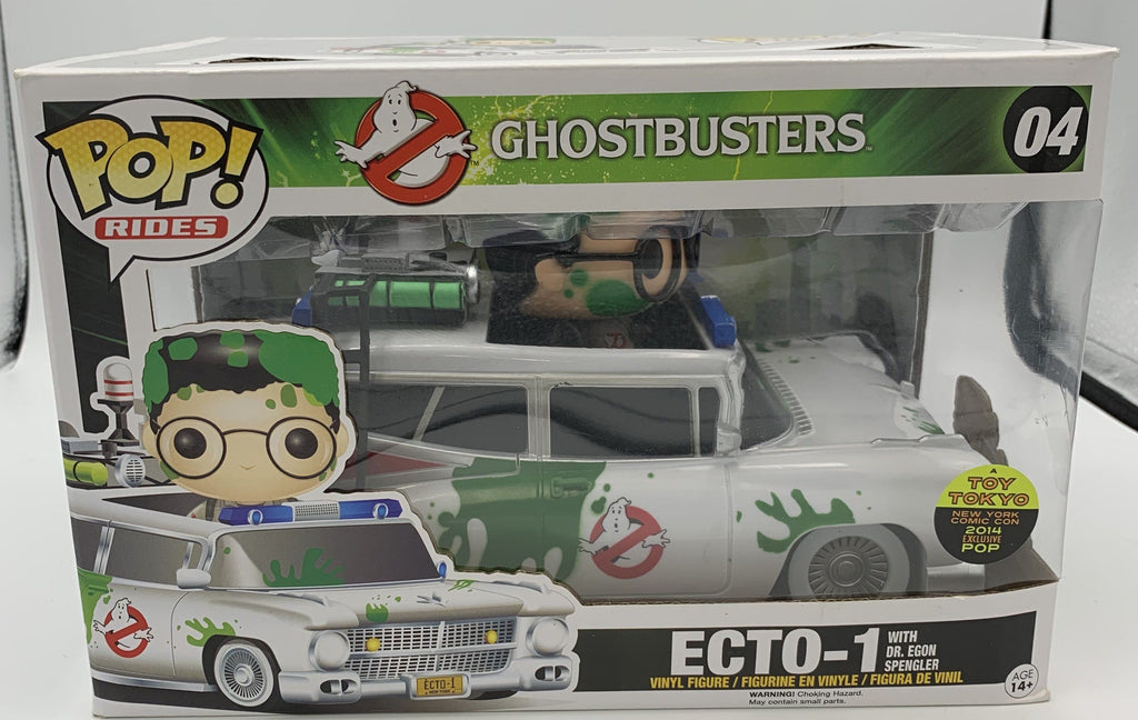 Funko Pop! Ghostbusters Ecto-1 with Dr. Egon Spengler (Slimed) Ride Exclusive #04 (Light Box Damage) Funko 