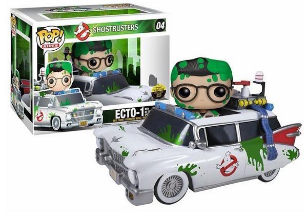Funko Pop! Ghostbusters Ecto-1 with Dr. Egon Spengler (Slimed) Ride Exclusive #04 (Light Box Damage)
