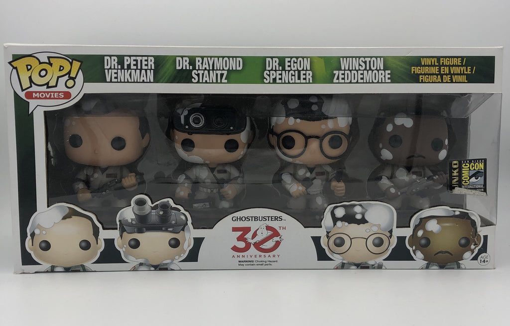Funko Pop! Ghostbusters Marshmallowed 4-Pack Summer Convention Exclusive (Heavy Box Damage)