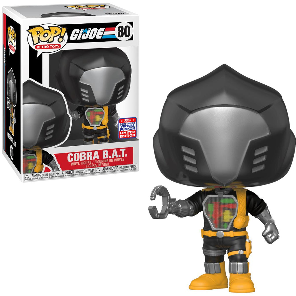 Funko Pop! G.I. Joe Cobra B.A.T. (Virtual Funkon Sticker) Exclusive #80
