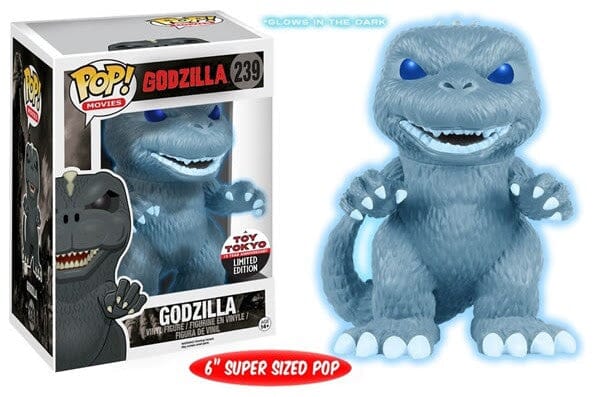 Funko Pop! Glow in the Dark GID Godzilla NYCC Exclusive 6 Inch #239