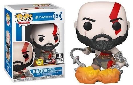 Funko Pop! God of War Kratos with the Blades of Chaos Glow in the Dark GID Exclusive #154