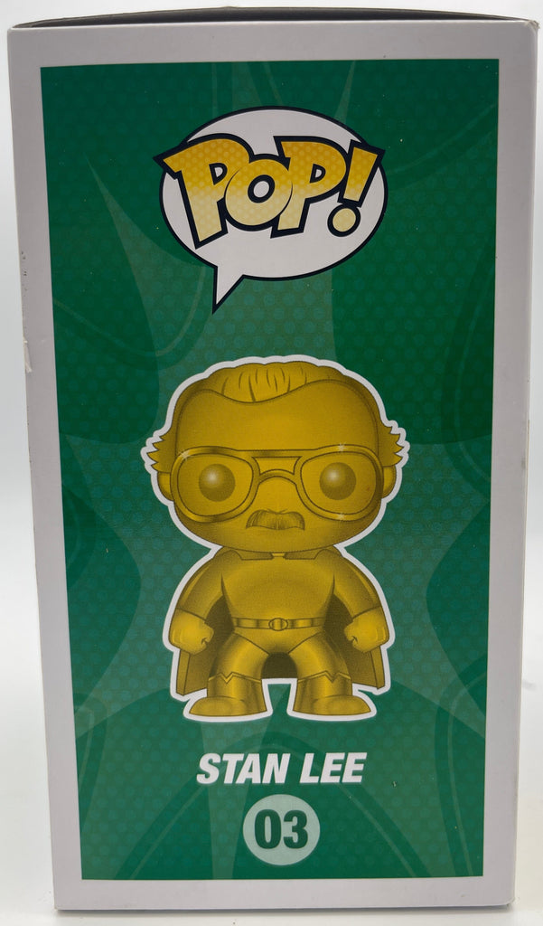 Funko Pop! Gold Stan Lee (Superhero) Exclusive Signed Autographed by Stan Lee #03 (Light Box Damage) Funko 