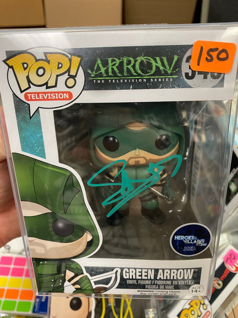 Funko Pop! Green Arrow Signed Autographed by Stephen Amell Arrow #348