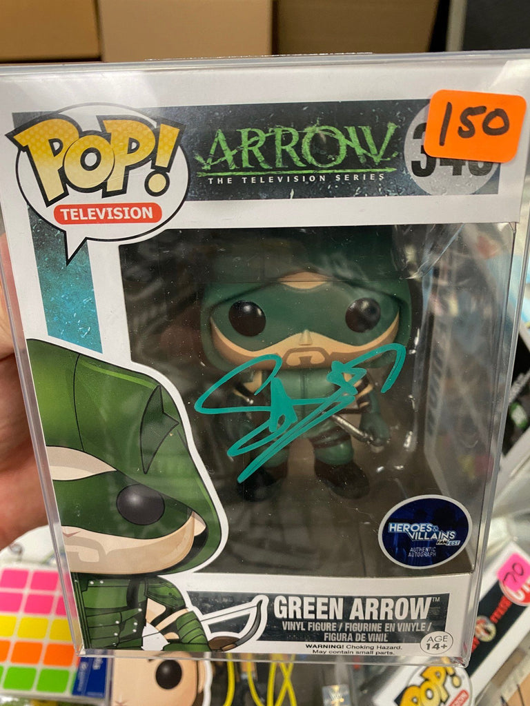 Funko Pop! Green Arrow Signed Autographed by Stephen Amell Arrow #348
