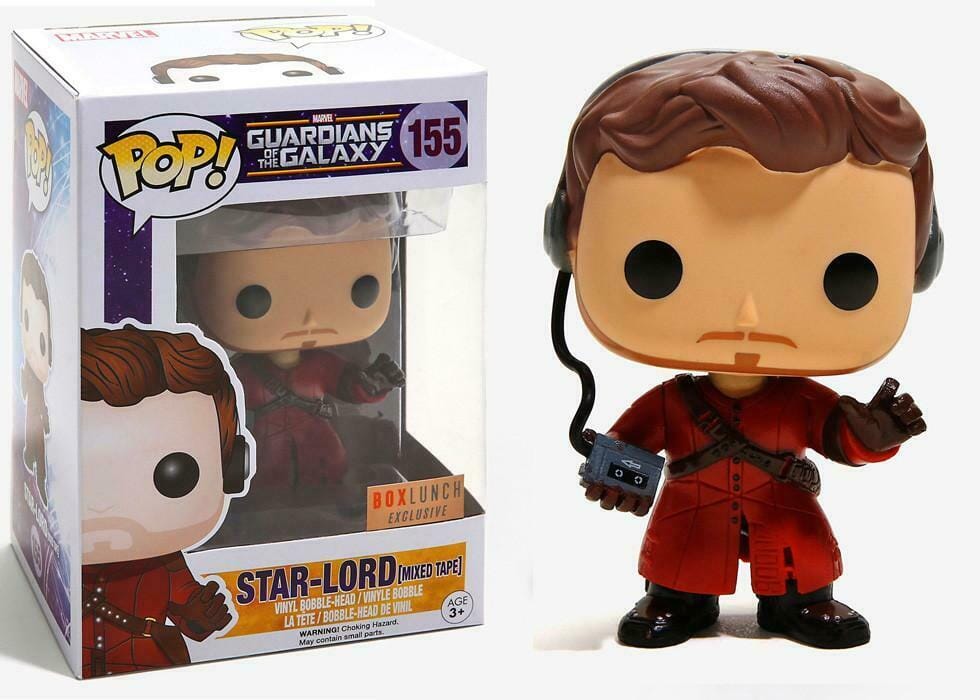 Funko Pop! Guardians of the Galaxy Star-Lord (Mixed Tape) Exclusive #155