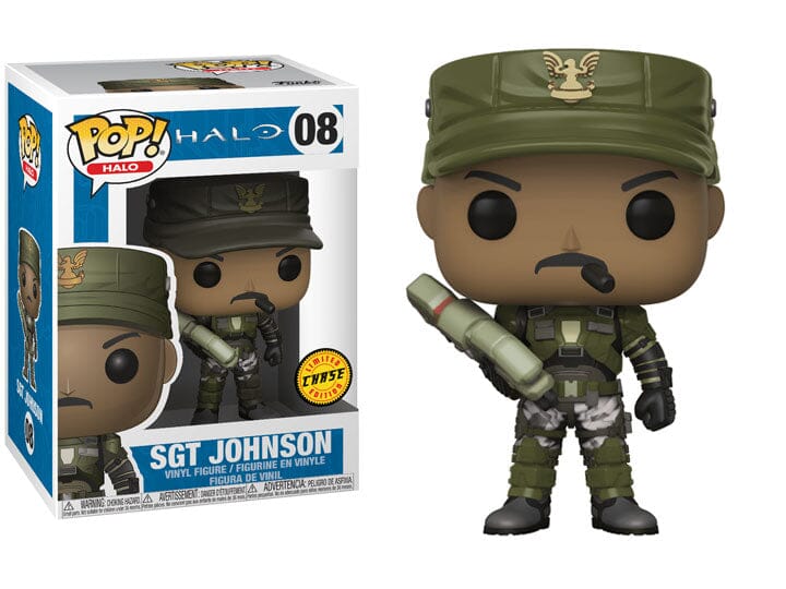 Funko Pop! Halo Sgt Johnson with Cigar Chase #08