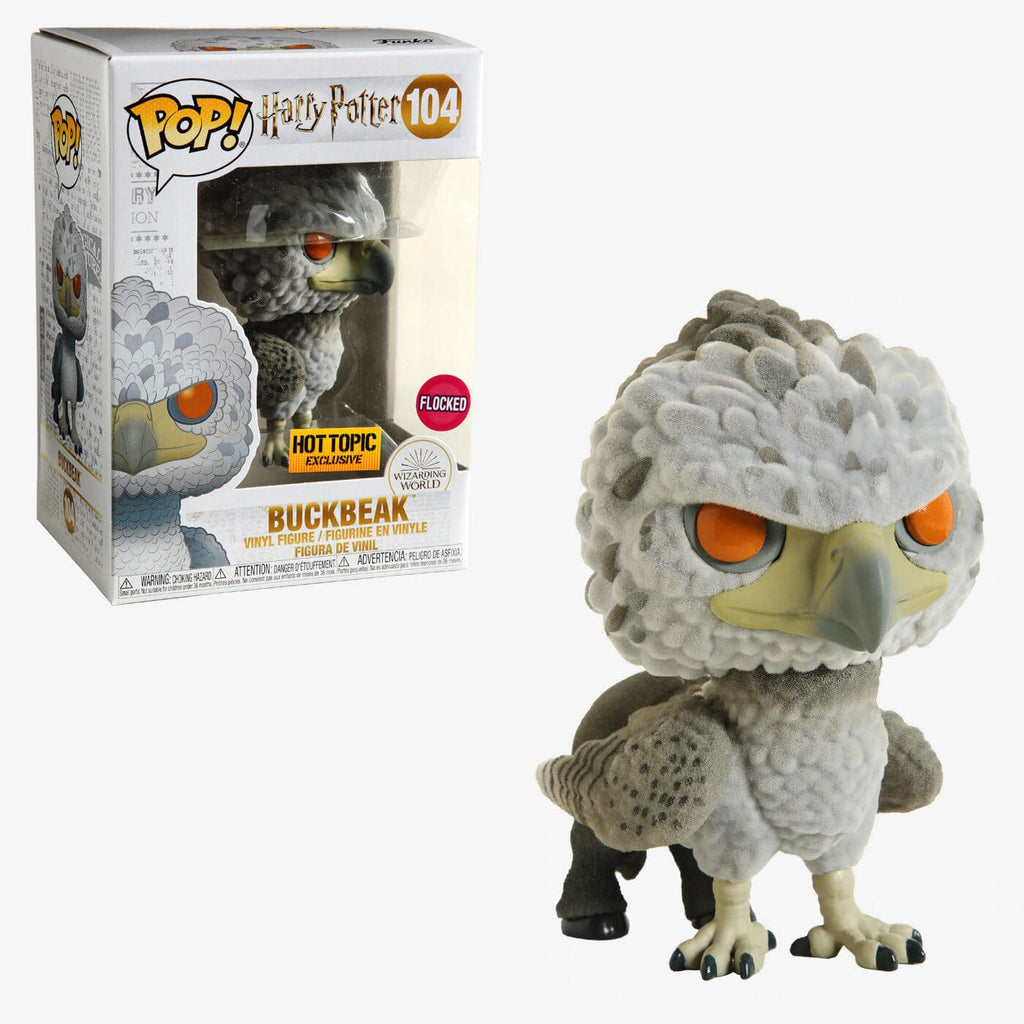 Funko Pop! Harry Potter Flocked Buckbeak (Orange Eyes) Exclusive #104
