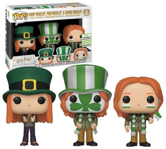 Funko Pop! Harry Potter Ginny Weasley, Fred Weasley & George Weasley 3-Pack Spring Convention Exclusive