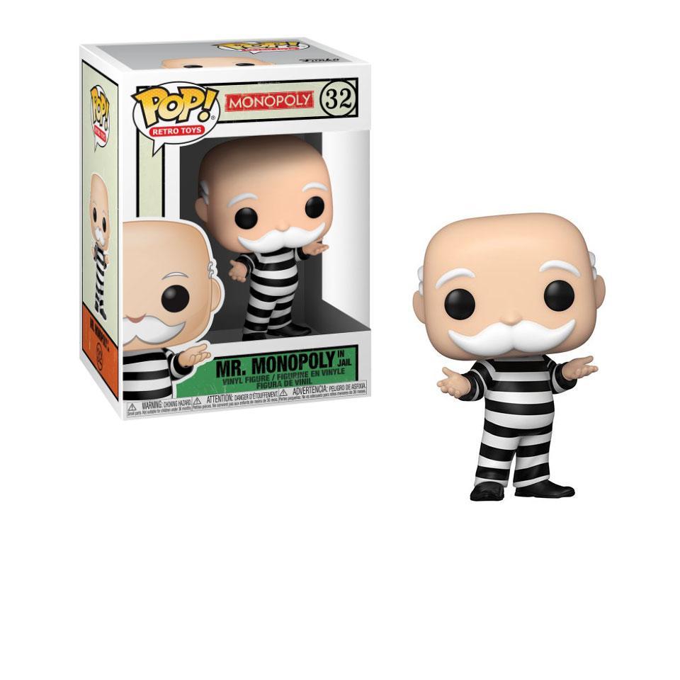 Funko Pop! Hasbro Retro Toys Monopoly Criminal Uncle Pennybags(Mr. Monopoly) in Jail #32