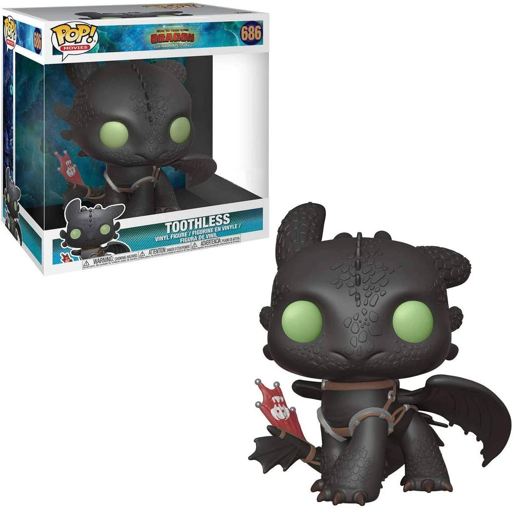 Funko Pop! How To Train Your Dragon Toothless 10 Inch Exclusive #686 (Additional Shipping Fees Apply)