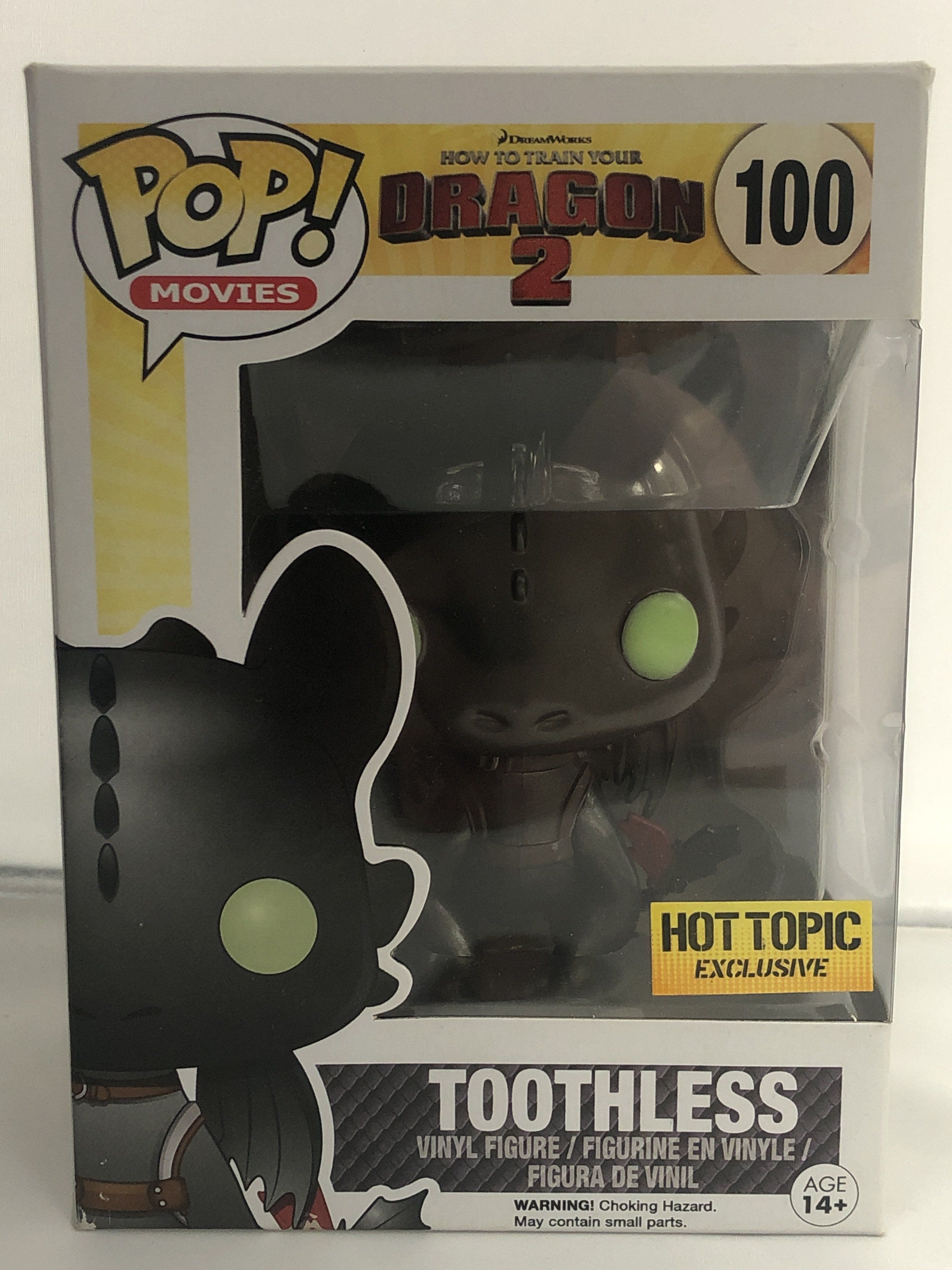 Funko Pop How to Train Your Dragon Toothless Metallic Exclusive 100 Undiscovered Realm