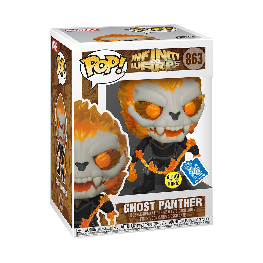 Funko Pop! Infinity Warps Ghost Panther (Glow In The Dark) Exclusive #863