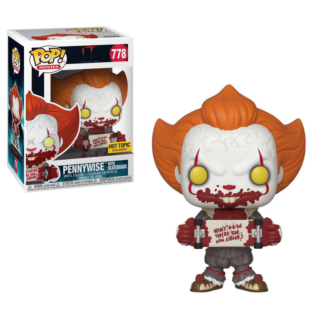 Funko Pop! It Chapter Two Pennywise with Skateboard Exclusive #778