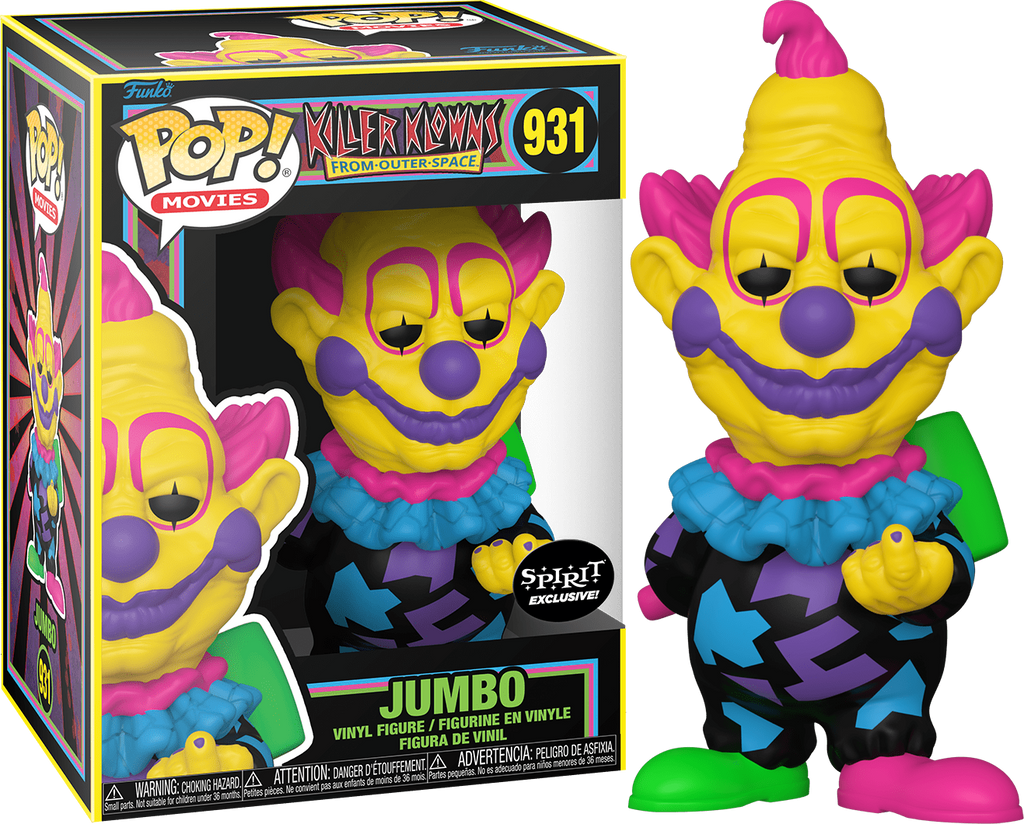 Funko Pop! Killer Klowns from Outer Space Jumbo Blacklight Exclusive #931