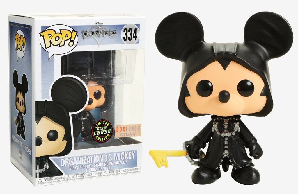 Funko Pop! Kingdom Hearts Organization 13 Mickey Glow (GID) Chase Exclusive #334