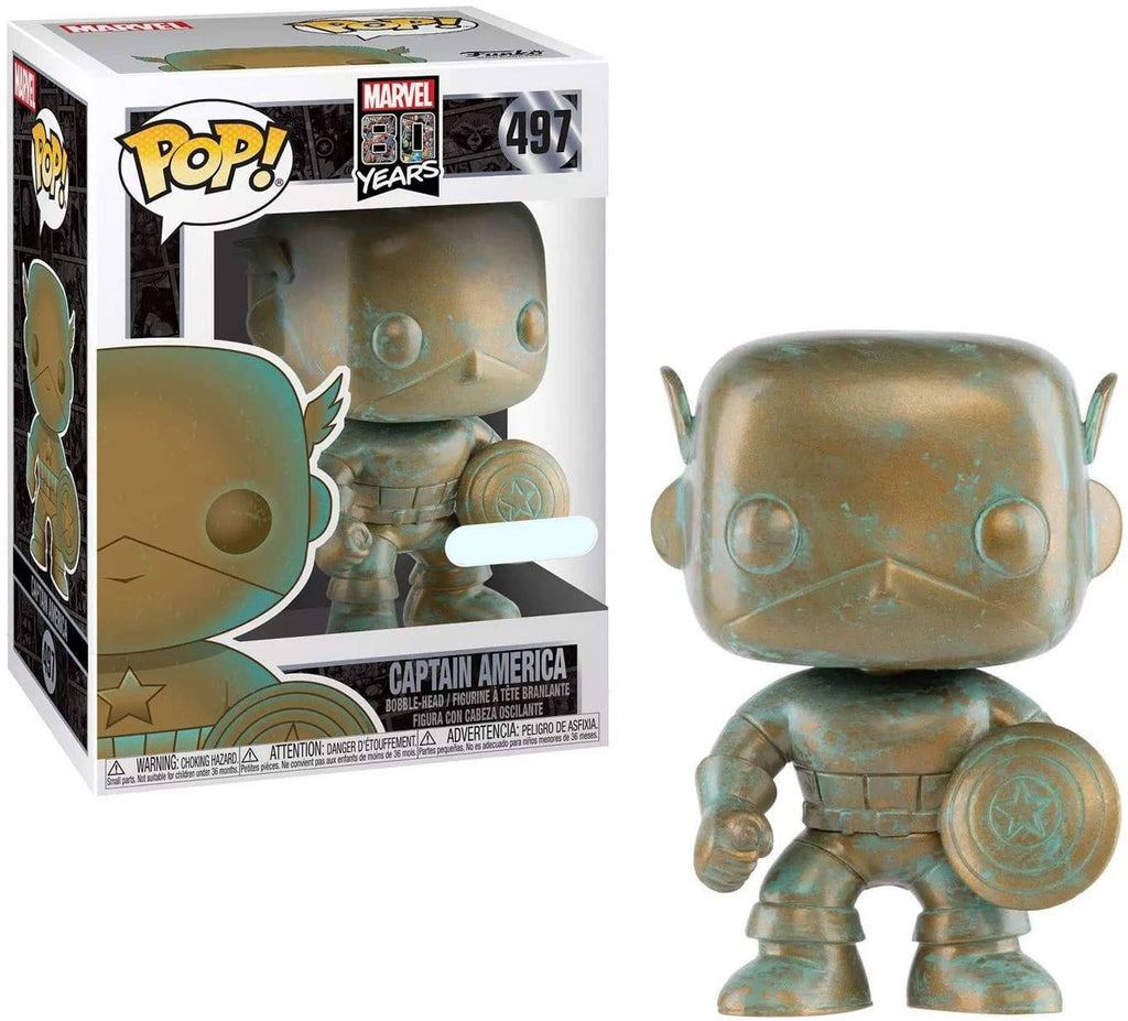 Funko Pop! Marvel 80 Years Patina Captain America Exclusive #497