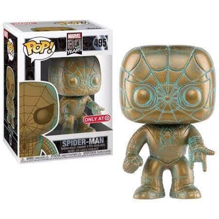 Funko Pop! Marvel 80 Years Patina Spider-Man Exclusive #495