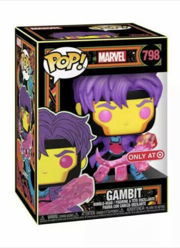 Funko Pop! Marvel BlackLight Gambit Exclusive #798