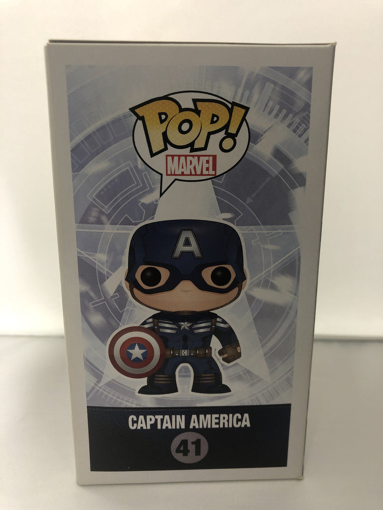 Funko Pop! Marvel Captain America Black and White Winter Soldier Exclusive #41 *Damaged Box* Funko 