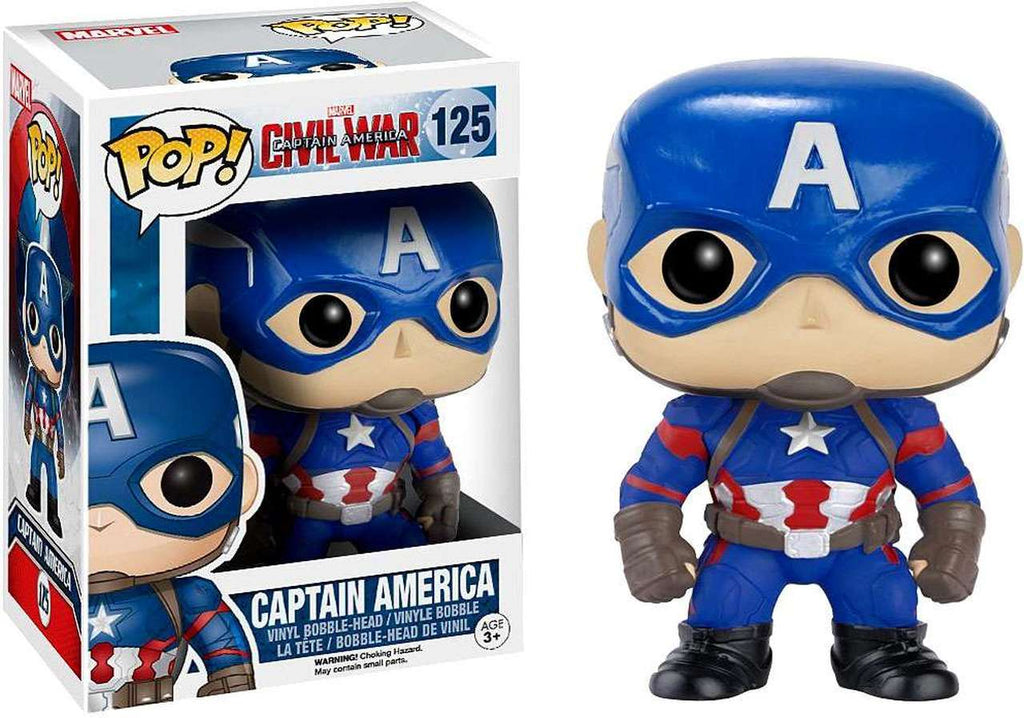 Funko Pop! Marvel Civil War Captain America #125