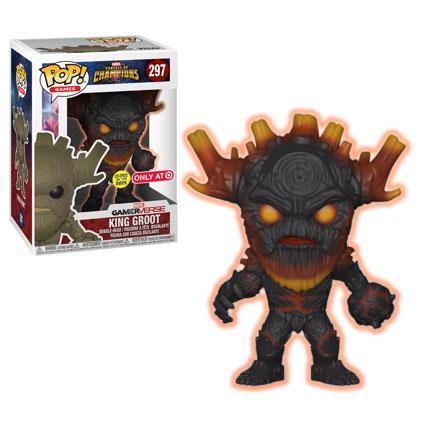 Funko Pop! Marvel Contest of Champions King Groot (Scorched) Glow in the Dark GID Exclusive #297